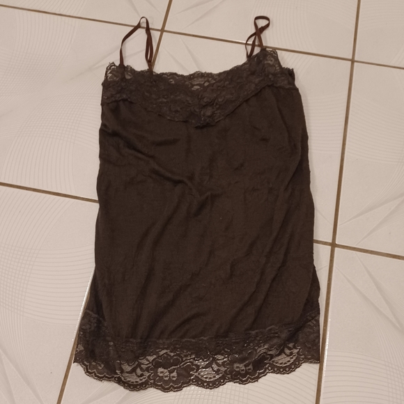4/$30 Dark Brown Camisole - Size 8 - Picture 6 of 7